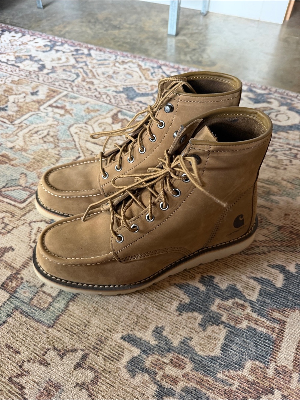 Carhartt Women’s Brown Lace-Up Moc Toe Work Boots